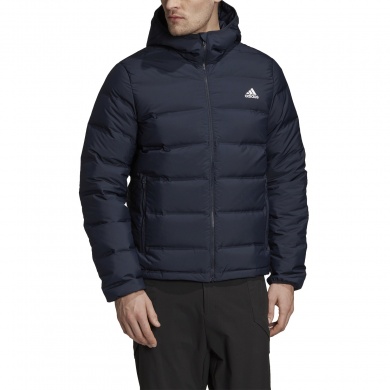 adidas Winter Down Jacket Helionic (wind and water repellent) ink blue Men